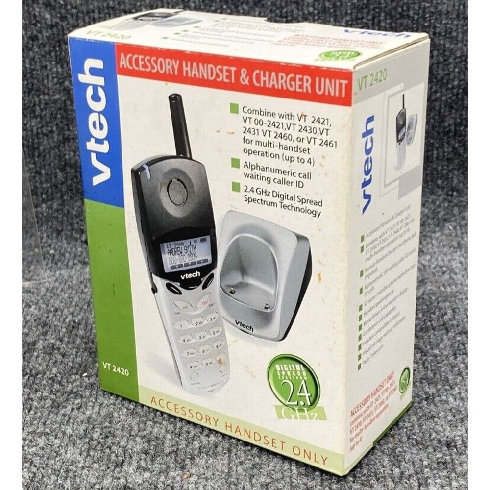 VTech VT 2420 2.4 GHz Single Line Expansion Handset VT2421 VT2430 VT2460 VT2461